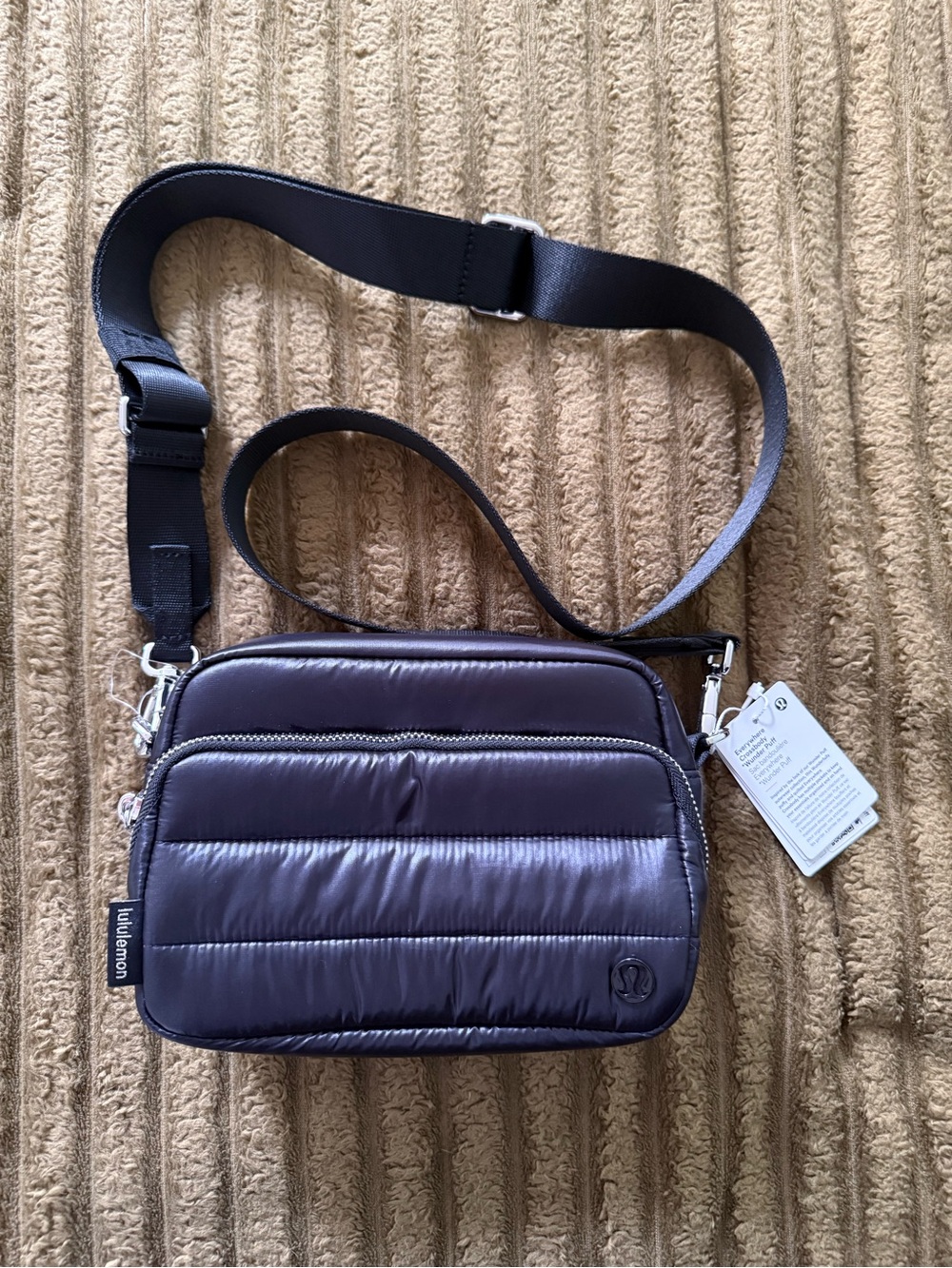 lululemon athletica Quilted Crossbody with Black Strap